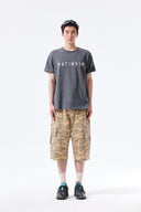 CAMOUFLAGE CARGO BERMUDA PANTS FOR MEN IN CAMEL image 7