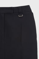 BACK DOUBLE WAIST MAXI SKIRT IN BLACK image 17
