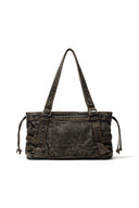 MATIN WASHED DENIM SQUARE BAG IN BLACK image 6