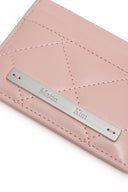 PUFF QUILT CARD WALLET IN PINK image 9