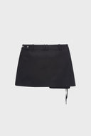 TWO WAY CARGO MINI SKIRT IN BLACK image 3