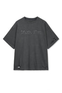 DISTRESSED LOGO TOP IN CHARCOAL GREY image 10