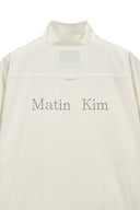 BACK LOGO HIGH NECK JUMPER IN CREAM image 6