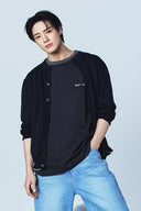TONAL RIB BACK LOGO TOP FOR MEN IN BLACK image 11