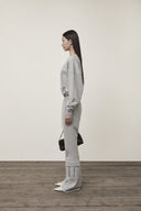 SHOULDER HOLE SWEATSHIRT IN GRAY image 16