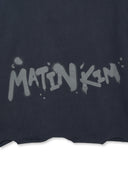 RAW CUT GRAFFITI LOGO TOP IN NAVY image 4
