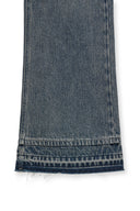 WASHED FLARE DENIM PANTS FOR MEN IN LIGHT BLUE image 4