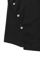 SLIT BUTTON POINT CROP TOP IN BLACK image 16
