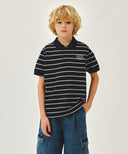 KIDS SMALL CLASSIC LOGO PK TEE IN NAVY image 12