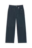 SNAP POCKET POINT FATIGUE PANTS IN NAVY image 1