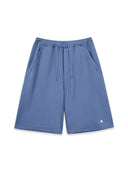 BACK POCKET GLITTER BERMUDA SWEATPANTS FOR MEN IN BLUE image 1