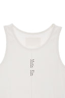 PINTUCK SLEEVELESS TOP IN WHITE image 9