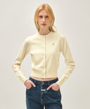 W BASIC KNIT CARDIGAN SETUP IN IVORY image 17