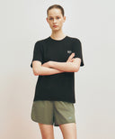 MARITHE SPORT經典LOGO短袖上衣 黑色