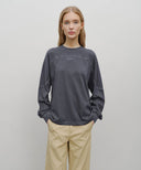 INCISION DYEING LONG SLEEVE IN NAVY image 16