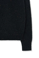 MATIN MIXED YARN KNIT PULLOVER IN DARK NAVY image 5