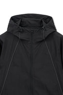 BACK LOGO HOODY WIND BREAKER IN BLACK image 3