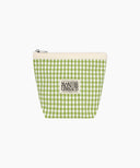 CLASSIC LOGO CHECK POUCH IN LIGHT GREEN image 6