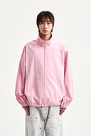 BACK LOGO HIGH NECK JUMPER IN PINK image 11