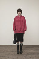 VINTAGE COLOR DYING LOGO HOODY IN RED image 17