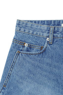 STITCH POINT DENIM SHORTS IN BLUE image 4
