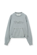 RAW CUT APPLIQUE SWEATSHIRT IN GRAY image 13