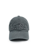 ROUGH CUT APPLIQUE BALL CAP IN LIGHT BEIGE image 1