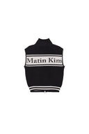 SPELL POINT STRIPE KNIT VEST IN IVORY image 6