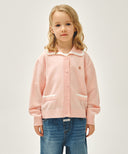 KIDS W LACE COLLAR CARDIGAN IN PINK image 11