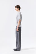 HALF SLEEVE LOGO PULLOVER FOR MEN IN LIGHT GRAY image 6