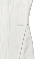 HOOK AND EYE LAYERED LONG DRESS IN IVORY image 16