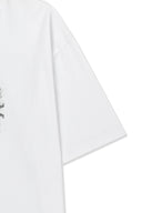 MATIN KIM CIRCLE LOGO TOP FOR MEN IN WHITE image 4