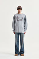 WASHED FLARE DENIM PANTS FOR MEN IN LIGHT BLUE image 5