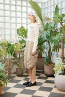 NYLON STRING HALF PANTS IN BEIGE image 20