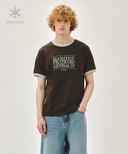 AEROCOOL CRACK CLASSIC LOGO RINGER TEE IN BROWN image 10