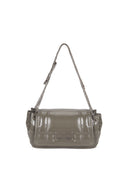 GLOSSY QUILTING MEDIUM CHAIN BAG IN GRAY image 5