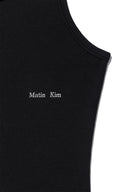 SMALL LOGO PINTUCK SLEEVELESS TOP FOR MEN IN BLACK image 4