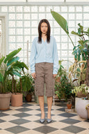 BACK LOGO SEE THROUGH CARDIGAN FOR WOMEN IN LIGHT BLUE image 13