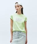 W CLASSIC LOGO TEE IN LIGHT GREEN image 1