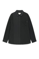 MIXED PANEL OVER FIT SHIRT IN BLACK image 14