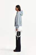 BACK LOGO HOODY WIND BREAKER IN LIGHT GRAY image 19