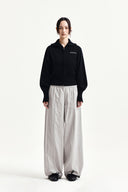 MULTI PANEL WIDE PANTS IN LIGHT GRAY image 13