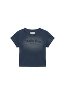 PIGMENT CUT OUT LOGO CROP TOP IN CHARCOAL GREY image 1