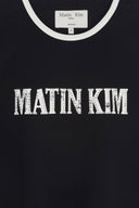 STUD LOGO RINGER TOP IN BLACK image 14