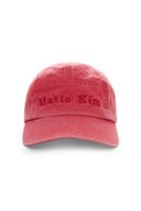 MATIN WASHED CAMP CAP IN RED image 5