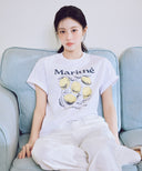 AEROCOOL LEMON GRAPHIC TEE IN WHITE image 15