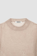 HAND WARMER LAYERED PULLOVER IN BEIGE image 4