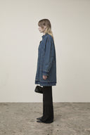POCKET POINT MIDI DENIM JUMPER IN BLUE image 16