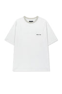 TONAL RIB BACK LOGO TOP FOR MEN IN WHITE image 1