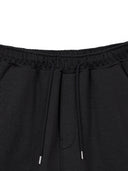 BACK POCKET GLITTER BERMUDA SWEATPANTS FOR MEN IN BLACK image 3